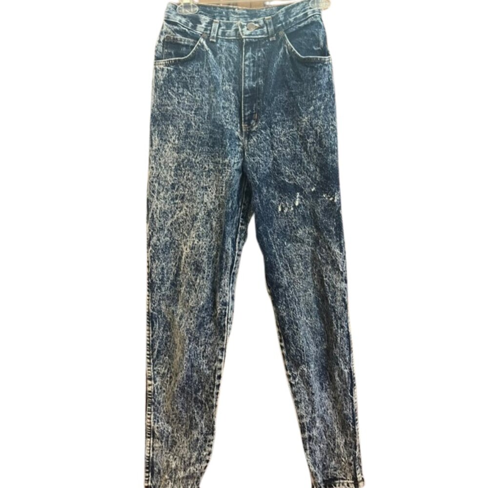 Vintage Acid Wash Chic High Waisted Jeans (Made in the US)
